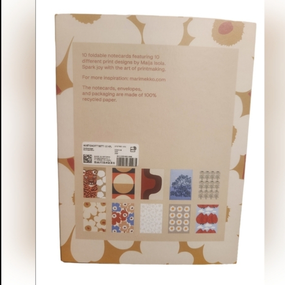 Marimekko / Maija Isola Notecard Set 10 pcs With Envelope - Picture 5 of 5